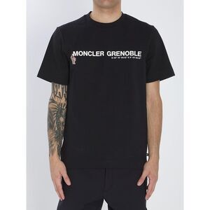 MONCLER GRENOBLE Printed Crew Neck T-Shirt Men BLACK T-Shirts